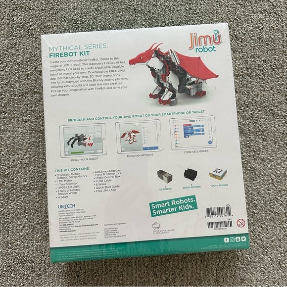 New JIMU FireBot Kit, App-Enabled Building Coding STEM Robot Kit Mythical Series - Picture 2 of 4